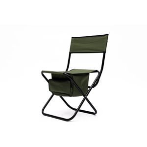 Sedia Pieghevole Portatile a 2 Pezzi con Borsa Portaoggetti Verde per Interni, Esterni, Campeggio, Picnic, Pesca - Product Image 6
