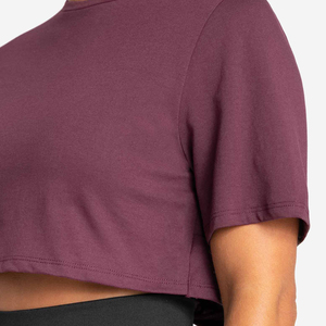 Latest Style <b>Women</b> Casual Summer Crop <b>Top</b> T-Shirt Unique Color Custom Printed 100% Cotton Eco-Friendly Anti-Uv Breathable - Product Image 5