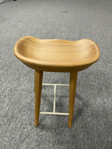 Tabouret en bois moderne pour la maison, tabouret en chêne blanc, meubles pour la maison, prêt à être expédié - Product Image 5