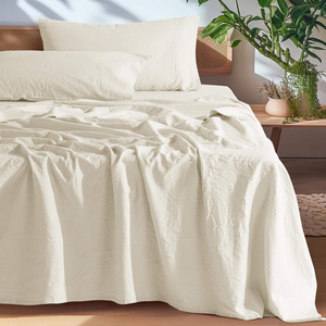 Juego de Ropa de Cama de 4 Piezas para Hotel y Hogar, Sábanas Planas y Ajustables, Venta al Por Mayor - Product Image 1
