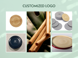 Lot de 3 bols à salade en bambou filé, faits à la main, 100 % écologiques, design classique poli argenté, logo personnalisé, taille sur mesure, fabriqués au Vietnam - Product Image 6