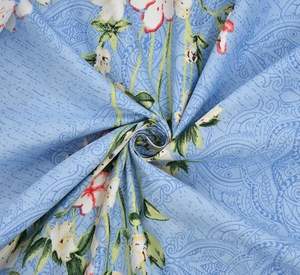 Juego de Ropa de Cama de 5 Piezas que Incluye 1 Sábana Doble con 2 Fundas de Almohada con 2 Cojines Rellenos de Algodón Azul Cielo 90 x 100 pulgadas - Product Image 4