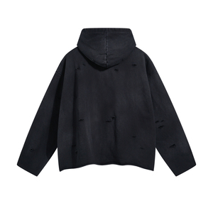 Sweat à capuche oversize en coton pour homme, prix abordable, personnalisable avec logo et couleur unie, fabrication vierge - Product Image 4