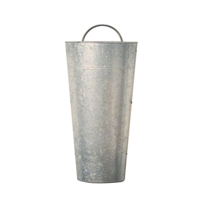 Pot à fleurs mural en métal galvanisé rustique pour plantes vertes décoratives, usage intérieur - Product Image 2