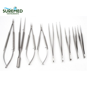 Ensemble de porte-aiguilles et de pinces ophtalmiques réutilisables, manuels, classe II, certifiés CE, outils chirurgicaux de précision - Product Image 3
