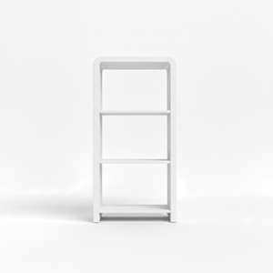 White Modern Eco-Friendly 3-shelf Display Shelf Bookcase <b>Storage</b> Rack <b>Shelving</b> <b>Unit</b> Open <b>Shelving</b> Backless Home Furniture - Product Image 1