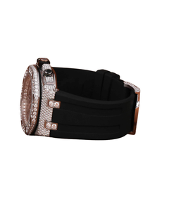 Reloj de Diamantes con Esfera Blanca y Oro Blanco para Hombre, para Bodas y Fiestas, Reloj de Diamantes para Venta de Exportación - Product Image 2