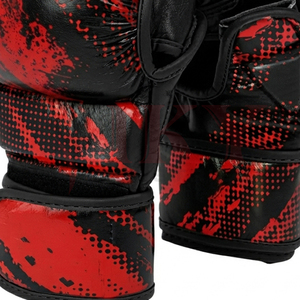 Gants de sparring MMA personnalisés faits à la main, légers et durables, avec impression par sublimation contrastée noir et rouge, fournisseur de qualité - Product Image 6