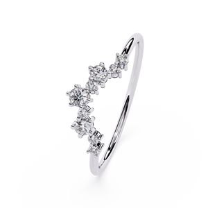 Bague en or 10 carats de qualité supérieure avec diamant de laboratoire taille ronde et certification IGI – Style tendance, classique et élégant pour femme - Product Image 3