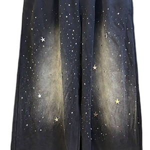 Online Wholesale 2026 Men Latest Hot Design Puff Printing <b>Stacked</b> Sweatpants With Fashionable Side Stripes <b>Jogger</b> Men Pant - Product Image 2