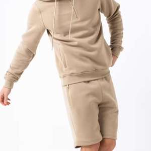 Custom <b>Men's</b> Half Zip <b>Hoodie</b> <b>and</b> <b>Shorts</b> <b>Set</b> 2 Piece Tracksuit Casual Streetwear Heavyweight Fleece Gym Wear <b>Short</b> Sweatsuit <b>Set</b> - Product Image 2