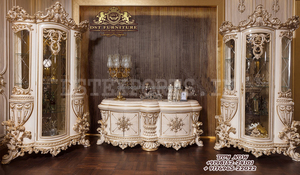 Meuble TV et vitrine classique européen en finition noyer, acheter un meuble TV en teck, meuble TV antique en bois et sur pied - Product Image 4