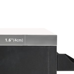 Isola cucina da esterno da 55,5 pollici con lavello, in acciaio inossidabile 304, tavolo grill in metallo, carrello bar da esterno con stazione lavello e struttura in metallo - Product Image 3