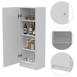 Armadio Dispensa Rettangolare Bianco Richmond per Organizzazione Cucina - Product Image 3
