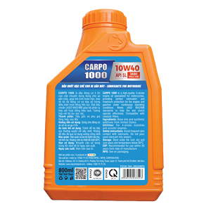 Aceite de motor NPOIL CARPO 1000 10W40 0,8L 1L Aceite base y aditivos premium para refrigeración y lubricación de motocicletas - Product Image 4