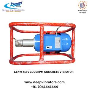 Vibrador de Motor Externo de Alta Potencia 190Hz 415V, Equipo Industrial para Vibración de Concreto, 14kg de Alta Potencia de Excavación, Hecho en India - Product Image 3