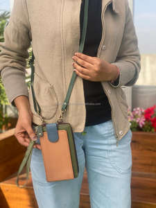 ใหม่สไตล์หนังรีไซเคิลคลัทช์กระเป๋าสตางค์โทรศัพท์กรณีคลัทช์กระเป๋าสตางค์ตะวันตกโทรศัพท์มือถือผู้ถือคลัทช์สําหรับสตรี - Product Image 3