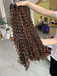 Extensions de cheveux humains Remy à franges, trame unique, Vietnam, lisses, cuticules alignées, vente en gros - Product Image 5