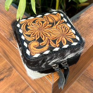 Boîte à collier en cuir usiné à la main de luxe personnalisée en gros Organisateur de bijoux de voyage Boîte à bijoux de voyage en cuir de vachette - Product Image 2