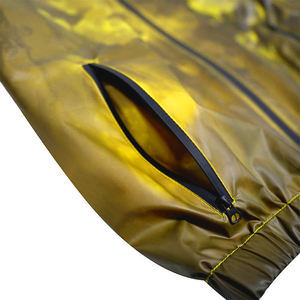 Veste coupe-vent décontractée pour homme grande taille, à capuche, thermoréactive, coupe-vent, à manches longues, avec deux poches zippées, changeant de couleur - Product Image 3