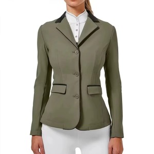 Chaqueta/Casaco de Equitación para Mujer, Elástica, Transpirable, Anti-Sudor, de Secado Rápido, de Poliéster/Algodón, para Mujer - Product Image 1