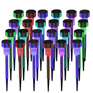Luci Solari da Giardino a 24 LED per Esterni, Sentieri e Prati, Luce Bianca Calda 3000K, IP65, Sensore di Luce, Dimensioni Ridotte - Product Image 1