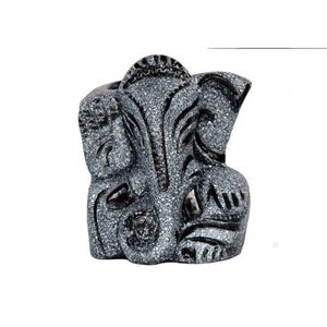 แจกันตั้งโต๊ะรูปพระพิฆเนศงานฝีมือสไตล์อาร์ตเดโค ทำจากดินเผา (แบบตั้ง) - ของตกแต่งบ้านสำหรับงานแต่งงานและวันเกิด - Product Image 1