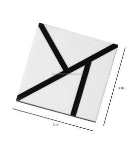 Ensemble de sous-verres en résine époxy de conception classique sous-verres en pierre faits à la main de super qualité pour bureau et table de cuisine de falak world Export - Product Image 6