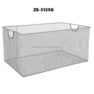 Canasta Rectangular Decorativa Colgante de Acero Inoxidable para Plantas y Flores, Almacenamiento de Jardín, Apta para Lavavajillas, Diseño Moderno y Simple - Product Image 4
