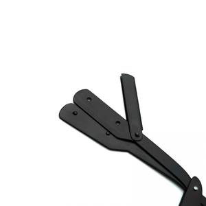 ผู้ผลิต KOUNAIN ขายส่งมีดโกนหนวดแบบใช้แล้วทิ้งสำหรับผู้ชาย ใบมีดเดี่ยว ขอบตรง ด้ามจับเหล็ก ใบมีดสแตนเลส - Product Image 4