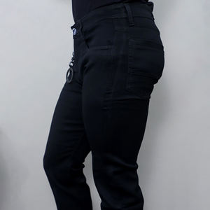 Jeans Negros Elásticos de Cintura Media para Hombre, Estilo Nuevo, Personalizados al por Mayor - Product Image 6