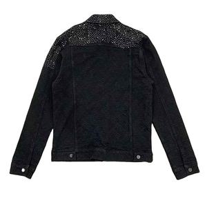 Solid Traders Top Selling Men's Denim <b>Rhinestone</b> <b>Jackets</b> 100% Cotton Eco Friendly Quick Dry Breathable HIGH STREET Customized - Product Image 3