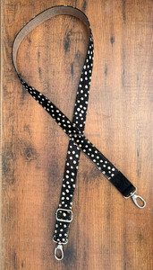 New Real Handmade Animal Print Cowhide Leather Replacement Purse Strap & <b>Camera</b> Strap Premium Quality Antique Brass Snap Belts - Product Image 3