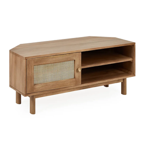 Consola de TV de Madera Maciza Moderna y Lujosa con Cajones, Ecológica, Duradera, Ajustable, Hecha a Mano, de Ratán, para Sala de Estar o Dormitorio - Product Image 3