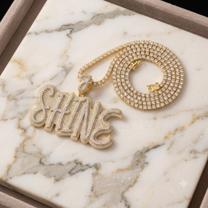 Pendentif en argent 925 avec moissanite taille brillant, plaqué rhodium, collier personnalisé avec initiale ou nom, style bling hip-hop unisexe - Product Image 4