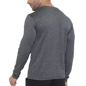 T-shirt d'entraînement pour hommes, broderie de logo personnalisée, mélange de coton de haute qualité, fournisseur de vêtements de fitness et de sport - Product Image 2