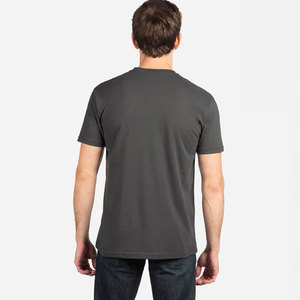 Next <b>Level</b> Men's Sueded 1x1 sueded baby Rib-knit Collar Wholesale 100% Cotton Solid Color Blank O-Neck Fabric 180g-200g T Shirts - Product Image 2