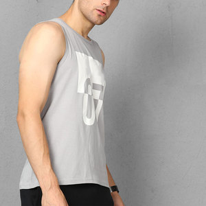 Débardeur de sport pour homme en coton et fibre de bambou, respirant, séchage rapide, écologique, sans manches, absorbant la transpiration - Product Image 2