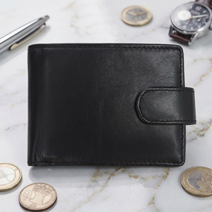 Premium Quality Fashion Genuine Leather Canvas Bifold <b>Wallet</b> Men <b>RFID</b> <b>Blocking</b> Light Weight Custom Logo Wholesale Best Price - Product Image 5