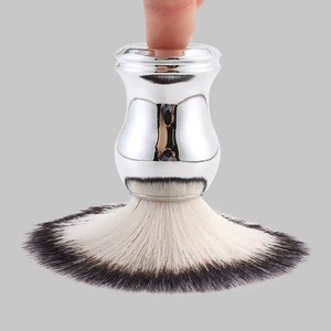 Brocha de afeitar de fibra con mango de plástico ABS para hombres, herramienta de barbería, brocha de afeitar de fibra. - Product Image 5