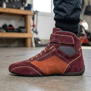 Zapatos Profesionales para Automovilismo Diseñados para un Rendimiento de Carreras, Transpirables, Suaves, Acolchados, Ligeros, Ignífugos, con Suela Firme y Agarre - Product Image 4