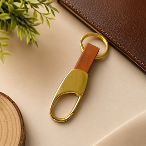 Llavero Organizador de Cuero de Marca Personalizada, Clip de Cinturón, Mosquetón, Regalo Promocional, Paquete de 1 - Product Image 1
