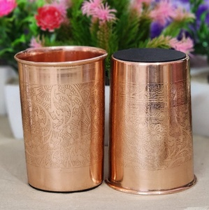 engraved logo copper <b>wine</b> glass custom logo copper <b>goblet</b> branding copper drinkware promotional - Product Image 5