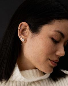 Cluster Marquise Princess Lab Grown Diamond Solitaire Stud Earrings Sparkling Minimalist Everyday Wear Studs 925 Sterling Silver - Product Image 3
