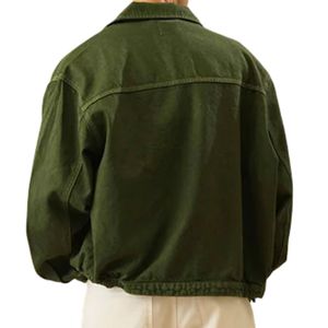 Chaquetas Vaqueras de Alta Calidad para Hombre, con Botones y Hombros Caídos, Estilo Moderno, Holgado, Casual, Urbano y a la Moda - Product Image 3