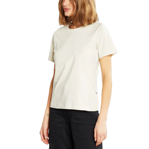 Camisetas Personalizadas Casuales de 220 Gramos, Transpirables, con Logotipo Estampado en el Cuello, de Manga Corta para Mujer - Product Image 3
