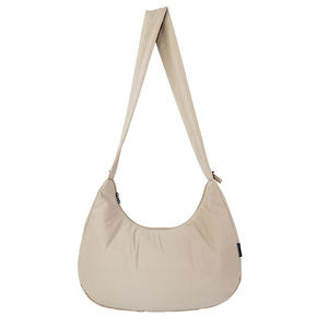 Wholesale Women's Simple Fashion Single Strap Letter Shoulder <b>Bag</b> Zipper Closure 7 Inch Lightweight Recycled <b>Fabric</b> Polyester - Product Image 2