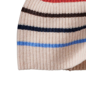 Gorro de Punto Premium a Rayas, Unisex, para Adultos, Gorro de Invierno Informal con Diseño de Rayas Coloridas, 56-58 cm, Material Acrílico - Product Image 5