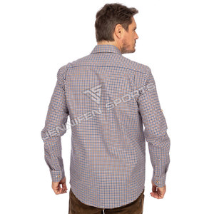 Camisa de Vestir Bávara para Hombre, Cuello con Botón, Cierre de un Solo Botón, Diseño Sólido, 100% Algodón, Casual, Transpirable, de Secado Rápido - Product Image 6
