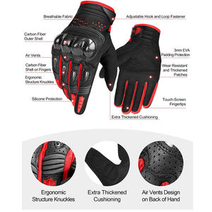 Gants de moto de qualité supérieure, résistants à l'usure, antidérapants - Product Image 4